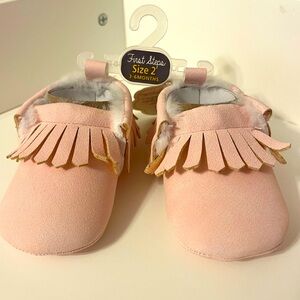 First Steps by Stepping Stones Pink Moccasins
